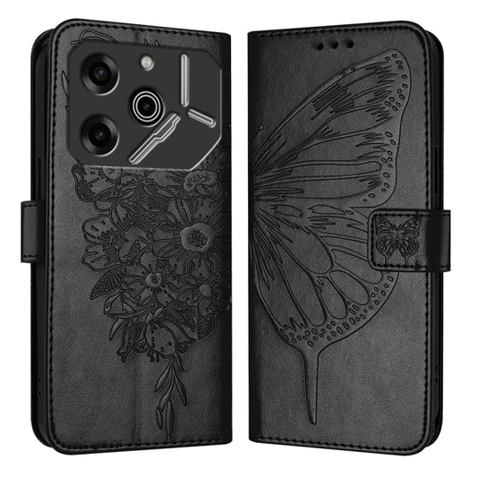 Embossed Butterfly Leather Phone Case, For Tecno Pova 6 5G, For Tecno Pova 6, For Tecno Camon 30 Pro, For Tecno Camon 30 4G / 5G, For Tecno Pova 6 Pro, For Tecno Spark 20 Pro+