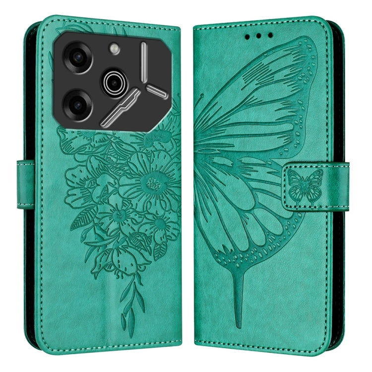 Embossed Butterfly Leather Phone Case, For Tecno Pova 6 5G, For Tecno Pova 6, For Tecno Camon 30 Pro, For Tecno Camon 30 4G / 5G, For Tecno Pova 6 Pro, For Tecno Spark 20 Pro+