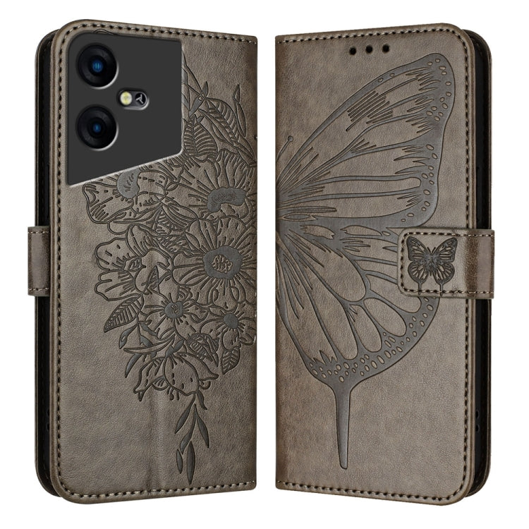 Embossed Butterfly Leather Phone Case, For Tecno Spark 20 Pro, For Tecno Spark Go 2024 / Spark 20C, For Tecno Spark 20, For Tecno Pova 5 Pro 5G, For Tecno Pova Neo 3, For Tecno Pova 5 4G