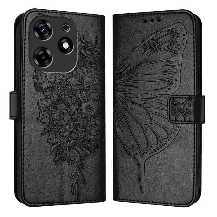 Embossed Butterfly Leather Phone Case, For Tecno Spark 30 5G / 6 Neo 5G, For Tecno Spark Go 2025 / Infinix Hot 60i 5G, For Tecno Pop 6C / Itel A18, For Tecno Spark 10 Pro Magic Magenta, For Tecno Camon 30 Premier 5G, For Tecno Pova 6 Neo