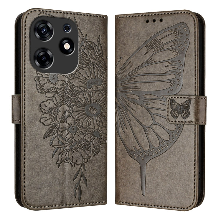 Embossed Butterfly Leather Phone Case, For Tecno Spark 30 5G / 6 Neo 5G, For Tecno Spark Go 2025 / Infinix Hot 60i 5G, For Tecno Pop 6C / Itel A18, For Tecno Spark 10 Pro Magic Magenta, For Tecno Camon 30 Premier 5G, For Tecno Pova 6 Neo