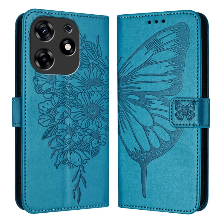 Embossed Butterfly Leather Phone Case, For Tecno Spark 30 5G / 6 Neo 5G, For Tecno Spark Go 2025 / Infinix Hot 60i 5G, For Tecno Pop 6C / Itel A18, For Tecno Spark 10 Pro Magic Magenta, For Tecno Camon 30 Premier 5G, For Tecno Pova 6 Neo