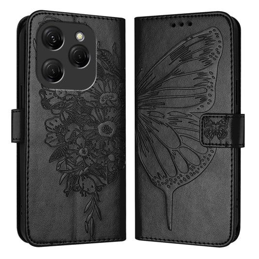 Embossed Butterfly Leather Phone Case, For Tecno Spark 20 Pro, For Tecno Spark Go 2024 / Spark 20C, For Tecno Spark 20, For Tecno Pova 5 Pro 5G, For Tecno Pova Neo 3, For Tecno Pova 5 4G