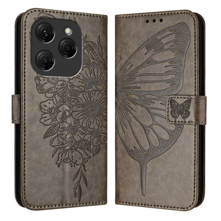 Embossed Butterfly Leather Phone Case, For Tecno Spark 20 Pro, For Tecno Spark Go 2024 / Spark 20C, For Tecno Spark 20, For Tecno Pova 5 Pro 5G, For Tecno Pova Neo 3, For Tecno Pova 5 4G
