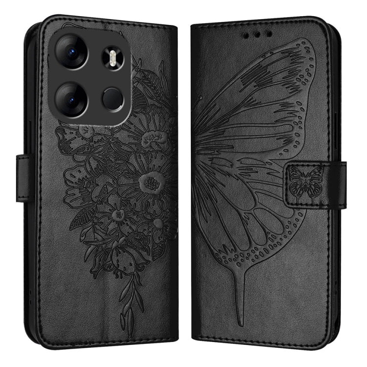 Embossed Butterfly Leather Phone Case, For Tecno Camon 20 Premier 5G, For Tecno Camon 20 Pro 5G, For Tecno Camon 20 / 20 Pro 4G, For Tecno Spark Go 2023/Pop 7/Pop 7 Pro, For Tecno Spark 9, For Tecno Pop 5c / Itel A23 Pro/A17