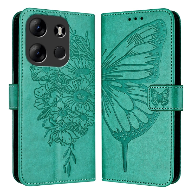 Embossed Butterfly Leather Phone Case, For Tecno Camon 20 Premier 5G, For Tecno Camon 20 Pro 5G, For Tecno Camon 20 / 20 Pro 4G, For Tecno Spark Go 2023/Pop 7/Pop 7 Pro, For Tecno Spark 9, For Tecno Pop 5c / Itel A23 Pro/A17