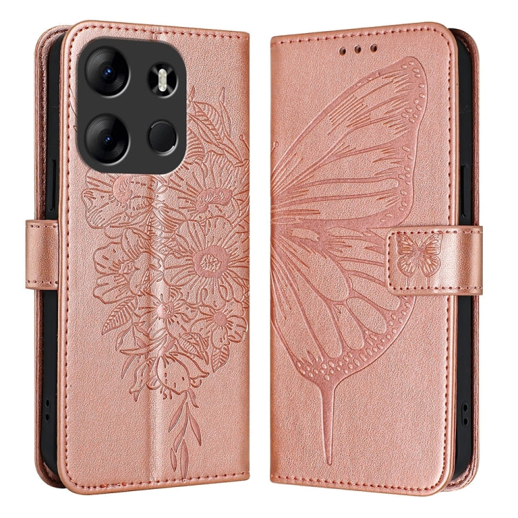 Embossed Butterfly Leather Phone Case, For Tecno Camon 20 Premier 5G, For Tecno Camon 20 Pro 5G, For Tecno Camon 20 / 20 Pro 4G, For Tecno Spark Go 2023/Pop 7/Pop 7 Pro, For Tecno Spark 9, For Tecno Pop 5c / Itel A23 Pro/A17