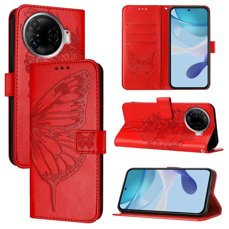 Embossed Butterfly Leather Phone Case, For Tecno Pova 6 5G, For Tecno Pova 6, For Tecno Camon 30 Pro, For Tecno Camon 30 4G / 5G, For Tecno Pova 6 Pro, For Tecno Spark 20 Pro+