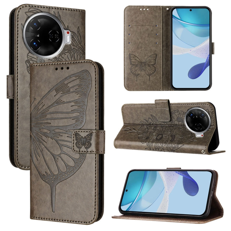 Embossed Butterfly Leather Phone Case, For Tecno Pova 6 5G, For Tecno Pova 6, For Tecno Camon 30 Pro, For Tecno Camon 30 4G / 5G, For Tecno Pova 6 Pro, For Tecno Spark 20 Pro+