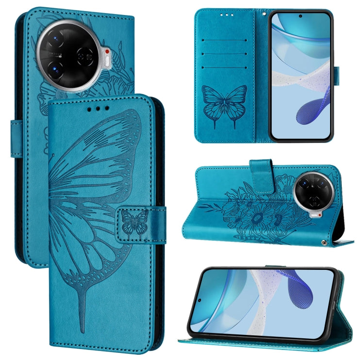 Embossed Butterfly Leather Phone Case, For Tecno Pova 6 5G, For Tecno Pova 6, For Tecno Camon 30 Pro, For Tecno Camon 30 4G / 5G, For Tecno Pova 6 Pro, For Tecno Spark 20 Pro+