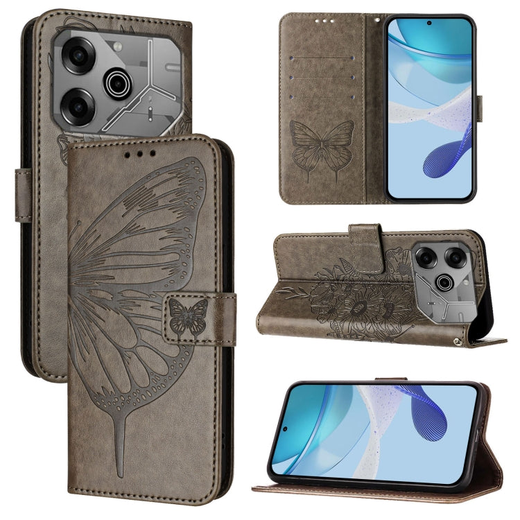 Embossed Butterfly Leather Phone Case, For Tecno Spark 30 5G / 6 Neo 5G, For Tecno Spark Go 2025 / Infinix Hot 60i 5G, For Tecno Pop 6C / Itel A18, For Tecno Spark 10 Pro Magic Magenta, For Tecno Camon 30 Premier 5G, For Tecno Pova 6 Neo