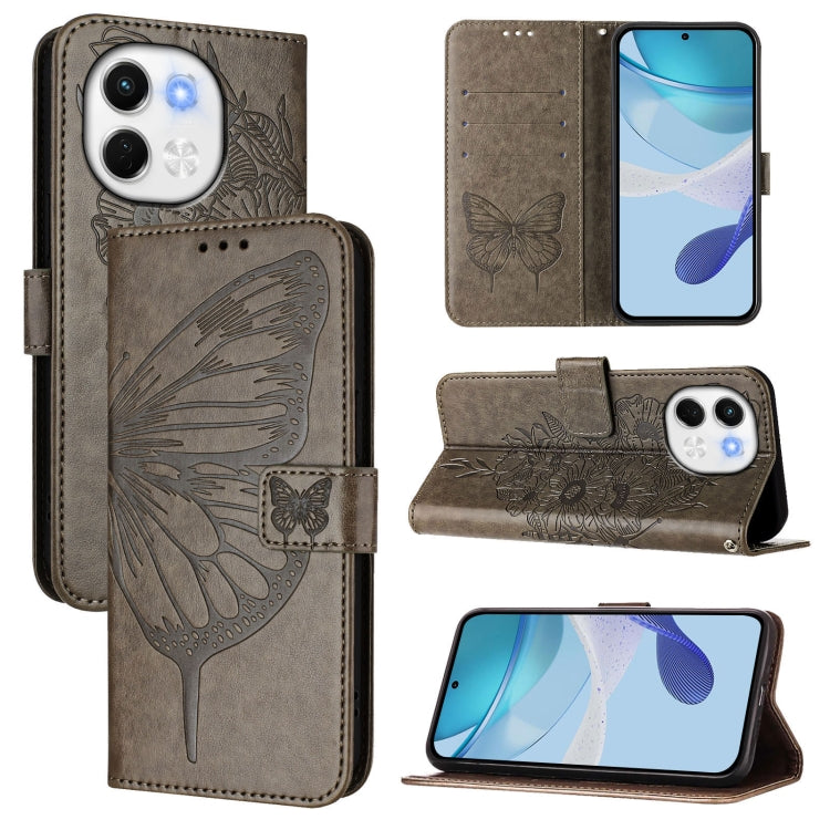 Embossed Butterfly Leather Phone Case, For Tecno Camon 50 4G, For Tenco Pova Slirm / Spark Slirm, For Tecno Camon 40 Pro 4G, For Tecno Camon 40 Premier, For Tecno Camon 40 4G, For Tecno Spark 30 5G / Pova 6 Neo 5G