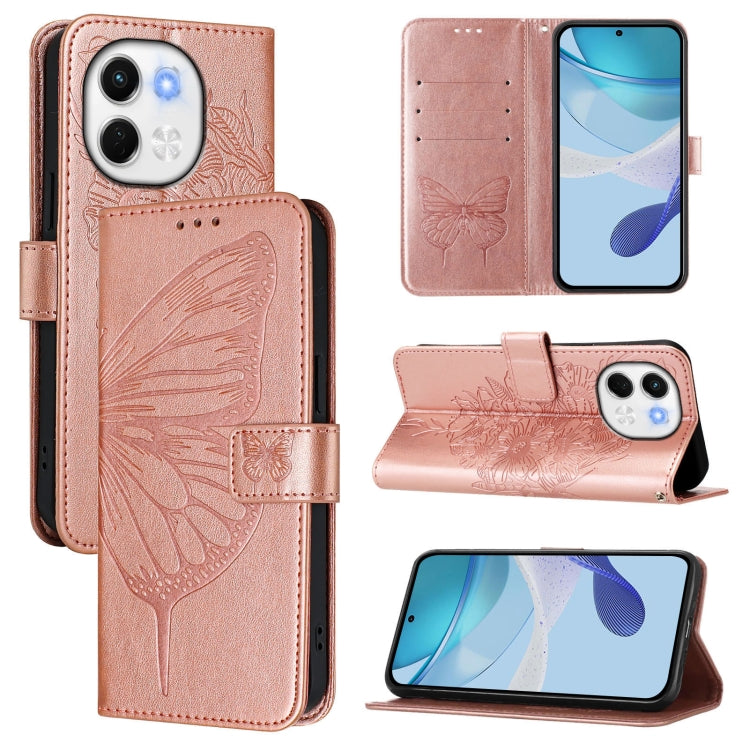 Embossed Butterfly Leather Phone Case, For Tecno Camon 50 4G, For Tenco Pova Slirm / Spark Slirm, For Tecno Camon 40 Pro 4G, For Tecno Camon 40 Premier, For Tecno Camon 40 4G, For Tecno Spark 30 5G / Pova 6 Neo 5G