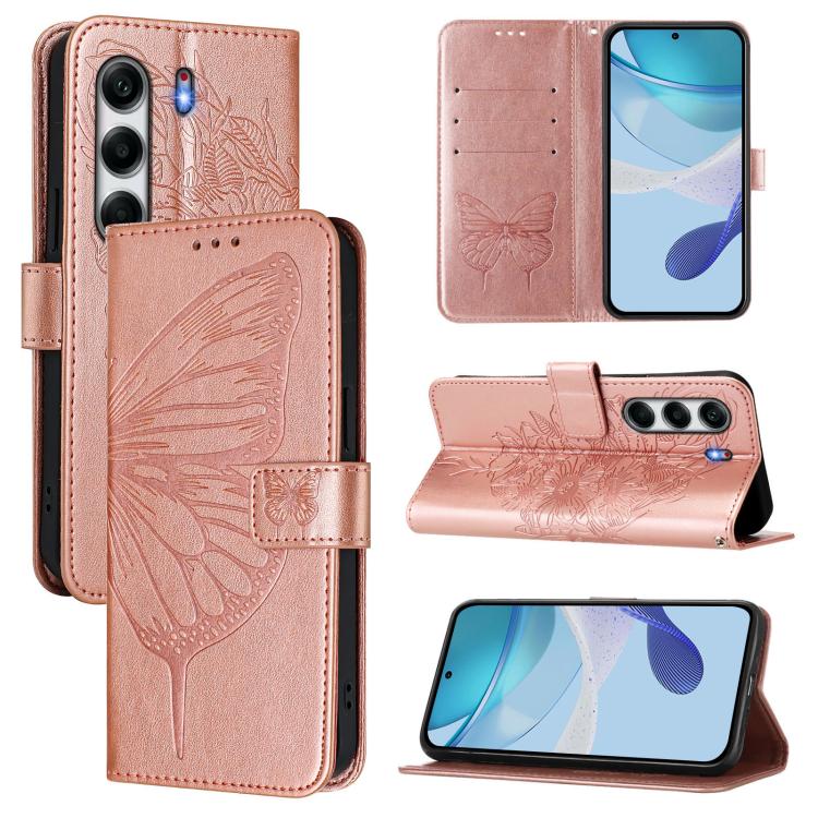 Embossed Butterfly Leather Phone Case, For Tecno Camon 50 4G, For Tenco Pova Slirm / Spark Slirm, For Tecno Camon 40 Pro 4G, For Tecno Camon 40 Premier, For Tecno Camon 40 4G, For Tecno Spark 30 5G / Pova 6 Neo 5G