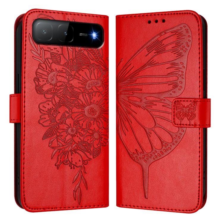 Embossed Butterfly Leather Phone Case, For Tecno Spark 30 5G / 6 Neo 5G, For Tecno Spark Go 2025 / Infinix Hot 60i 5G, For Tecno Pop 6C / Itel A18, For Tecno Spark 10 Pro Magic Magenta, For Tecno Camon 30 Premier 5G, For Tecno Pova 6 Neo
