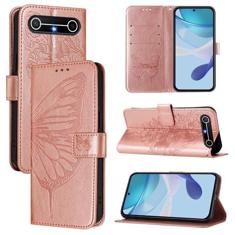 Embossed Butterfly Leather Phone Case, For Tecno Camon 50 4G, For Tenco Pova Slirm / Spark Slirm, For Tecno Camon 40 Pro 4G, For Tecno Camon 40 Premier, For Tecno Camon 40 4G, For Tecno Spark 30 5G / Pova 6 Neo 5G