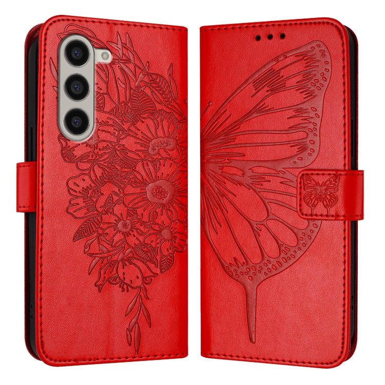 Embossed Butterfly Leather Phone Case, For Samsung Galaxy Z Fold6, For Samsung Galaxy Z Fold5