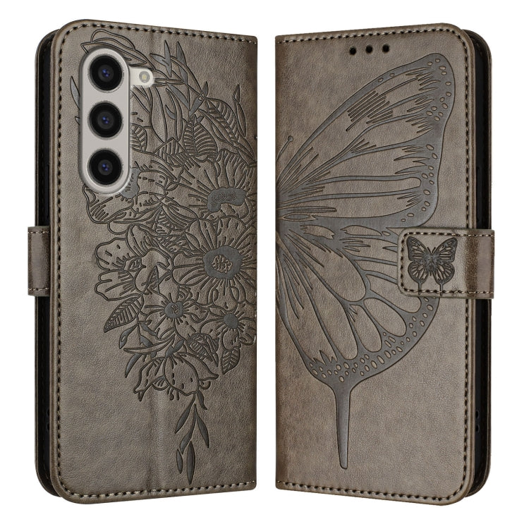 Embossed Butterfly Leather Phone Case, For Samsung Galaxy Z Fold6, For Samsung Galaxy Z Fold5