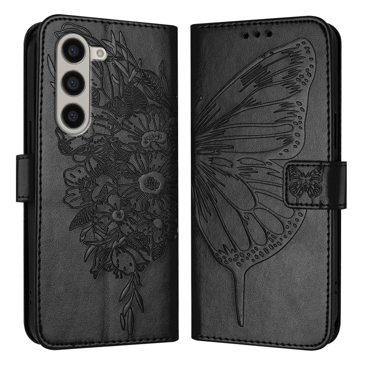 Embossed Butterfly Leather Phone Case, For Samsung Galaxy Z Fold6, For Samsung Galaxy Z Fold5