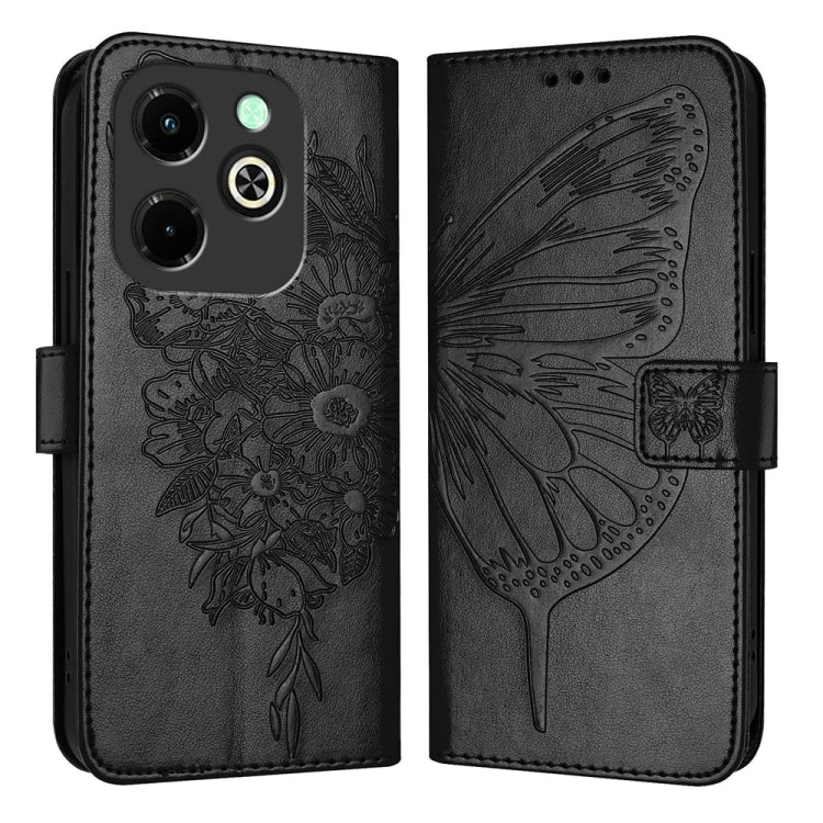 Embossed Butterfly Leather Phone Case, For Infinix Note 40 Pro 5G, For Infinix Note 40, For Infinix Note 40 5G, For Infinix Hot 40 / Hot 40 Pro, For Infinix Hot 40i, For Infinix Smart 8