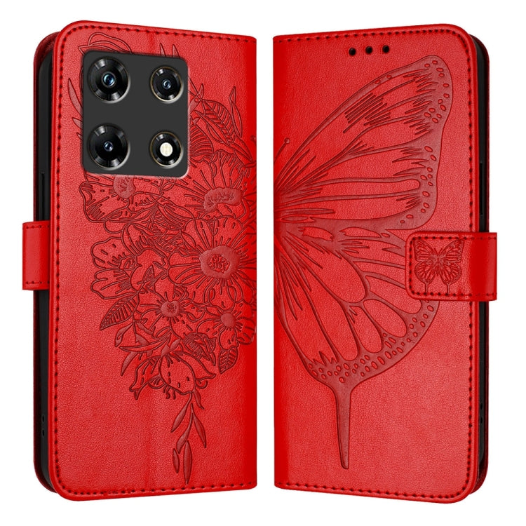 Embossed Butterfly Leather Phone Case, For Infinix Zero 30 4G, For Infinix Zero 30 5G, For Infinix Hot 30 5G, For Infinix Smart 7 India / 7 HD / 7 Plus, For Infinix Note 30 Pro / Note 30 5G, For Infinix Note 30i