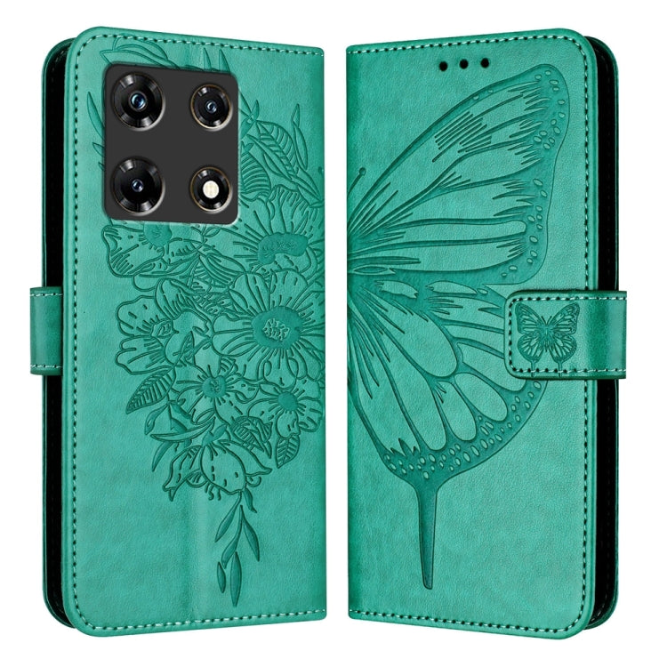 Embossed Butterfly Leather Phone Case, For Infinix Zero 30 4G, For Infinix Zero 30 5G, For Infinix Hot 30 5G, For Infinix Smart 7 India / 7 HD / 7 Plus, For Infinix Note 30 Pro / Note 30 5G, For Infinix Note 30i
