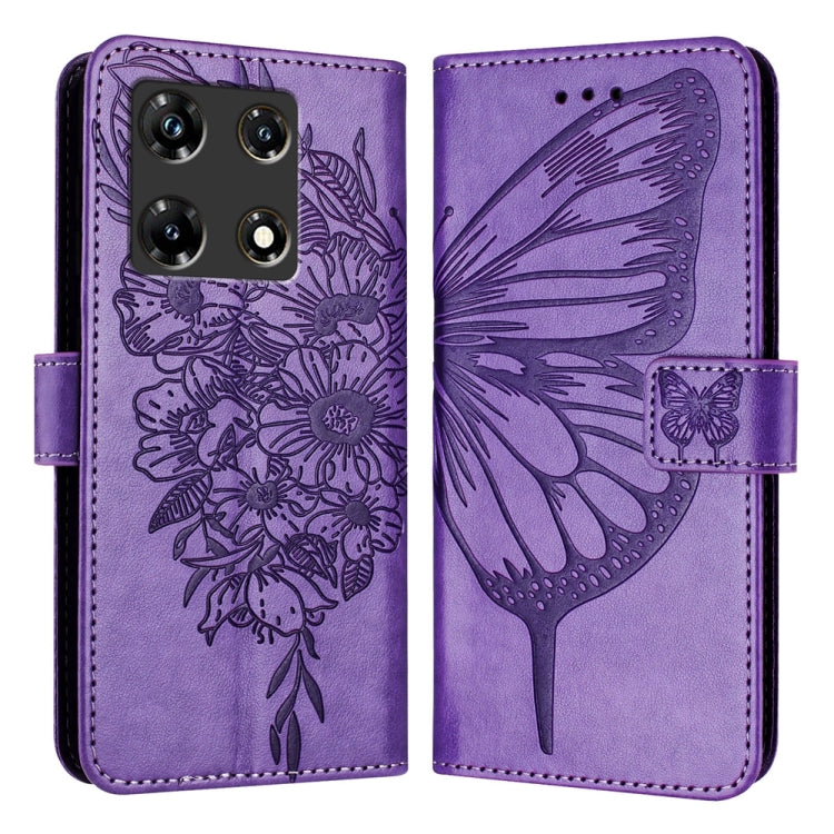 Embossed Butterfly Leather Phone Case, For Infinix Zero 30 4G, For Infinix Zero 30 5G, For Infinix Hot 30 5G, For Infinix Smart 7 India / 7 HD / 7 Plus, For Infinix Note 30 Pro / Note 30 5G, For Infinix Note 30i