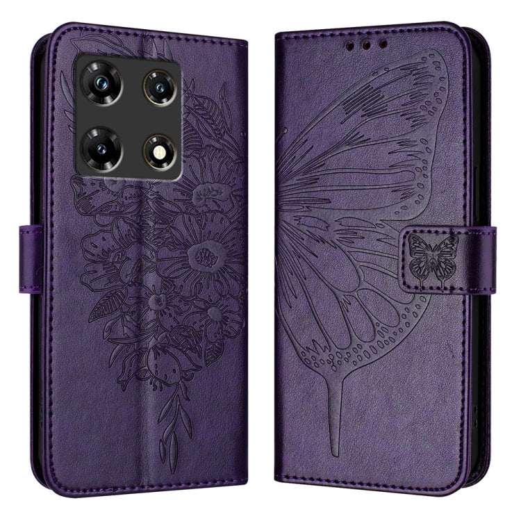 Embossed Butterfly Leather Phone Case, For Infinix Zero 30 4G, For Infinix Zero 30 5G, For Infinix Hot 30 5G, For Infinix Smart 7 India / 7 HD / 7 Plus, For Infinix Note 30 Pro / Note 30 5G, For Infinix Note 30i