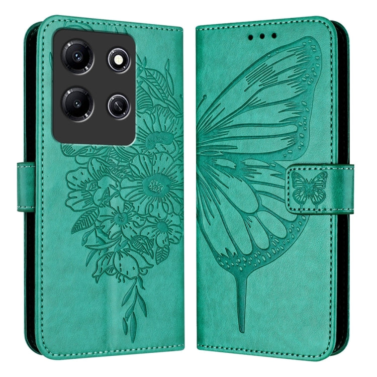 Embossed Butterfly Leather Phone Case, For Infinix Zero 30 4G, For Infinix Zero 30 5G, For Infinix Hot 30 5G, For Infinix Smart 7 India / 7 HD / 7 Plus, For Infinix Note 30 Pro / Note 30 5G, For Infinix Note 30i