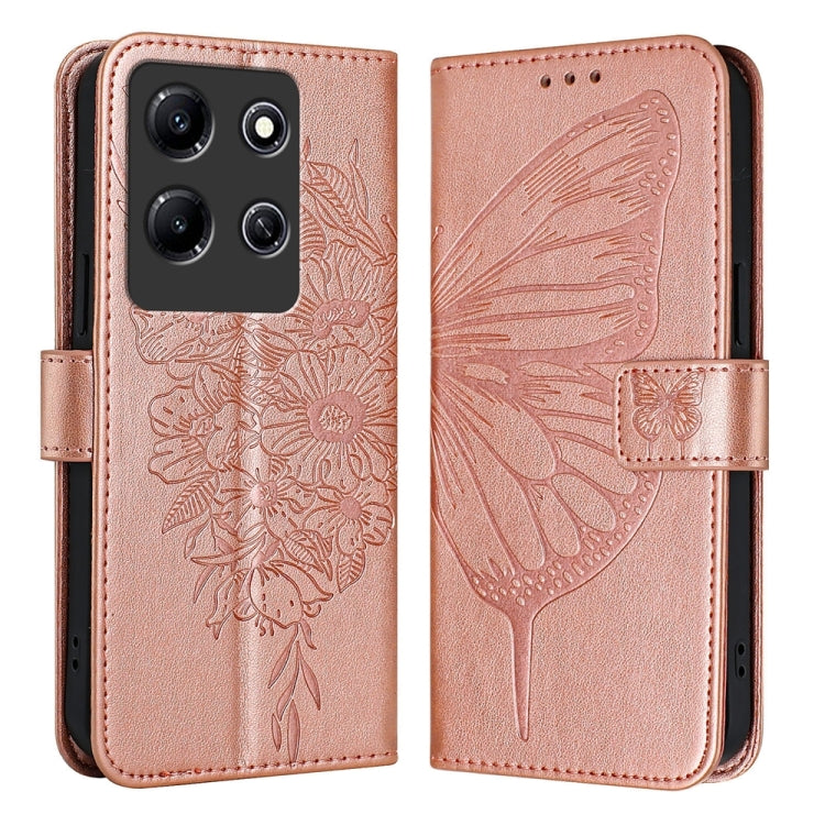 Embossed Butterfly Leather Phone Case, For Infinix Zero 30 4G, For Infinix Zero 30 5G, For Infinix Hot 30 5G, For Infinix Smart 7 India / 7 HD / 7 Plus, For Infinix Note 30 Pro / Note 30 5G, For Infinix Note 30i