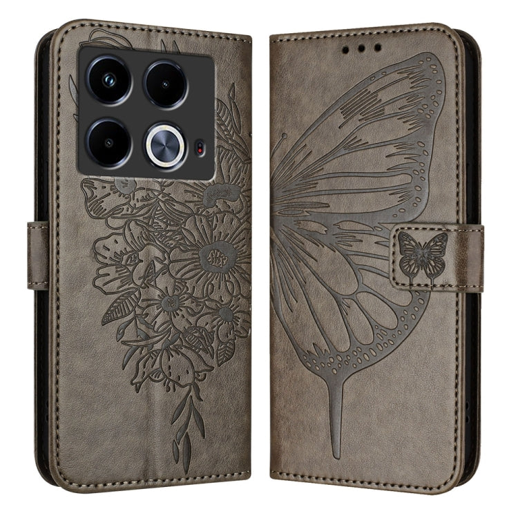 Embossed Butterfly Leather Phone Case, For Infinix Note 40 Pro 5G, For Infinix Note 40, For Infinix Note 40 5G, For Infinix Hot 40 / Hot 40 Pro, For Infinix Hot 40i, For Infinix Smart 8