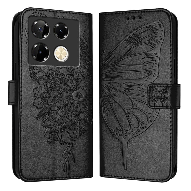 Embossed Butterfly Leather Phone Case, For Infinix GT 30 Pro, For Infinix Note 50s, For Infinix Hot 50 Pro+ 4G, For Infinix Smart 8 Plus / Smart 8 Pro, For Infinix GT 20 Pro, For Infinix Note 40 Pro 4G