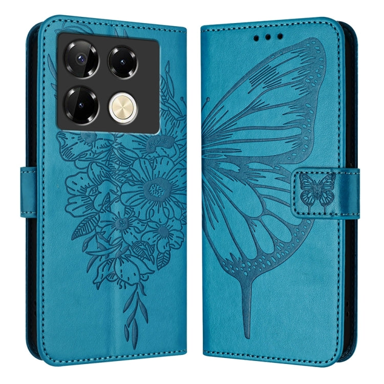 Embossed Butterfly Leather Phone Case, For Infinix GT 30 Pro, For Infinix Note 50s, For Infinix Hot 50 Pro+ 4G, For Infinix Smart 8 Plus / Smart 8 Pro, For Infinix GT 20 Pro, For Infinix Note 40 Pro 4G