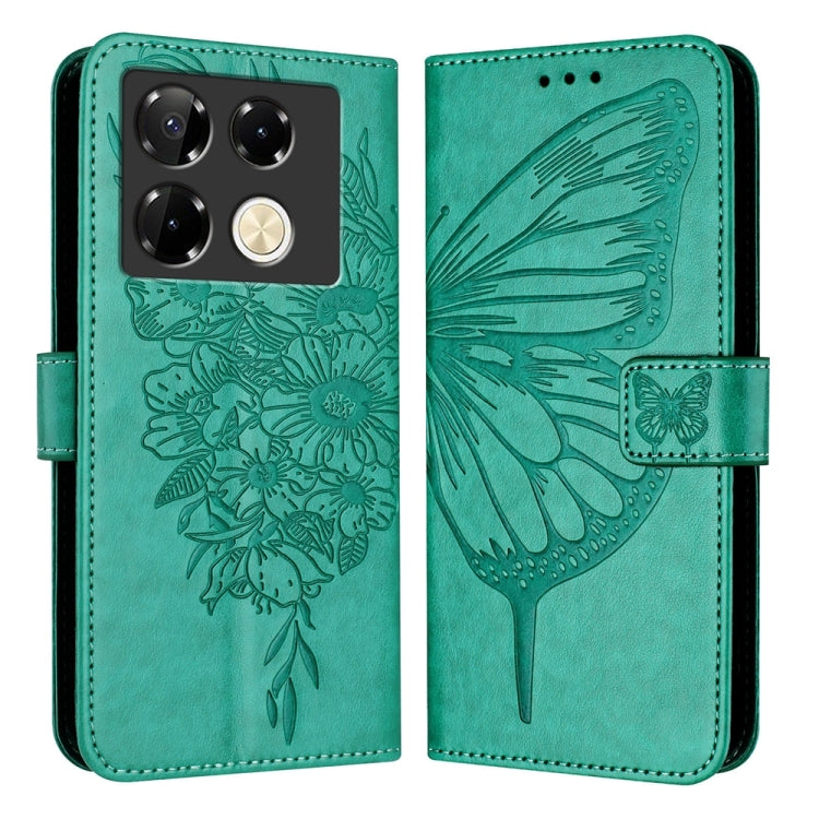 Embossed Butterfly Leather Phone Case, For Infinix GT 30 Pro, For Infinix Note 50s, For Infinix Hot 50 Pro+ 4G, For Infinix Smart 8 Plus / Smart 8 Pro, For Infinix GT 20 Pro, For Infinix Note 40 Pro 4G