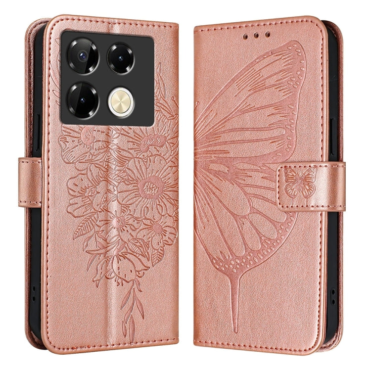 Embossed Butterfly Leather Phone Case, For Infinix GT 30 Pro, For Infinix Note 50s, For Infinix Hot 50 Pro+ 4G, For Infinix Smart 8 Plus / Smart 8 Pro, For Infinix GT 20 Pro, For Infinix Note 40 Pro 4G