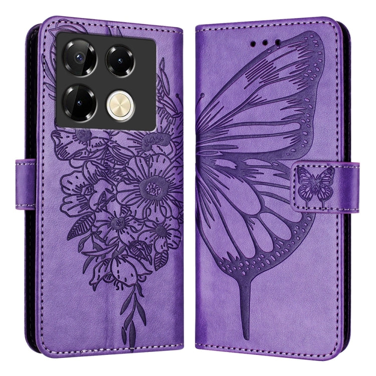 Embossed Butterfly Leather Phone Case, For Infinix GT 30 Pro, For Infinix Note 50s, For Infinix Hot 50 Pro+ 4G, For Infinix Smart 8 Plus / Smart 8 Pro, For Infinix GT 20 Pro, For Infinix Note 40 Pro 4G