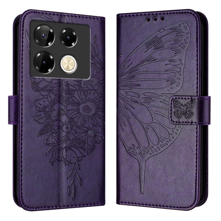 Embossed Butterfly Leather Phone Case, For Infinix GT 30 Pro, For Infinix Note 50s, For Infinix Hot 50 Pro+ 4G, For Infinix Smart 8 Plus / Smart 8 Pro, For Infinix GT 20 Pro, For Infinix Note 40 Pro 4G