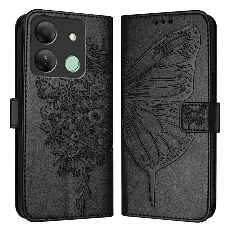 Embossed Butterfly Leather Phone Case, For Infinix Zero 30 4G, For Infinix Zero 30 5G, For Infinix Hot 30 5G, For Infinix Smart 7 India / 7 HD / 7 Plus, For Infinix Note 30 Pro / Note 30 5G, For Infinix Note 30i