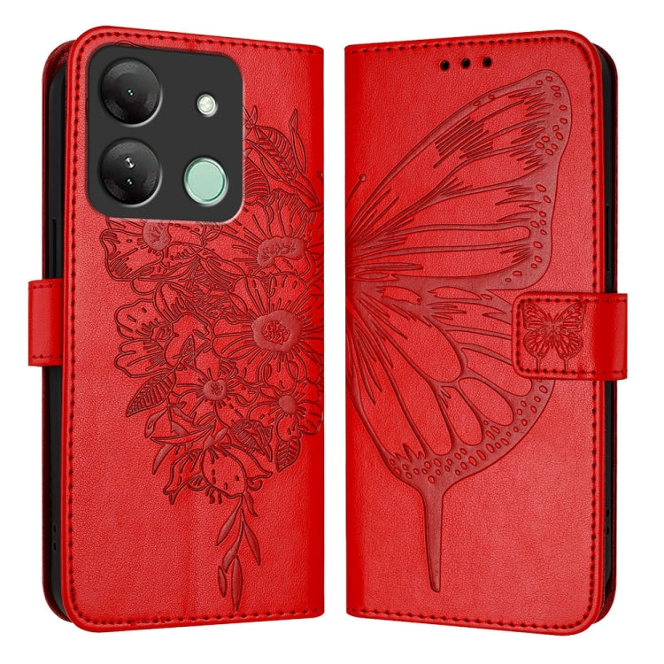 Embossed Butterfly Leather Phone Case, For Infinix Zero 30 4G, For Infinix Zero 30 5G, For Infinix Hot 30 5G, For Infinix Smart 7 India / 7 HD / 7 Plus, For Infinix Note 30 Pro / Note 30 5G, For Infinix Note 30i