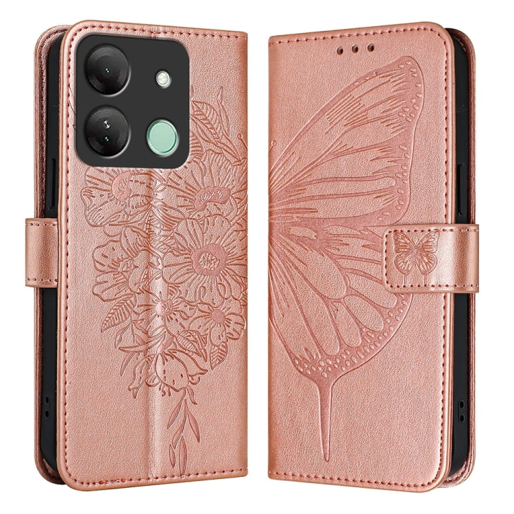 Embossed Butterfly Leather Phone Case, For Infinix Zero 30 4G, For Infinix Zero 30 5G, For Infinix Hot 30 5G, For Infinix Smart 7 India / 7 HD / 7 Plus, For Infinix Note 30 Pro / Note 30 5G, For Infinix Note 30i