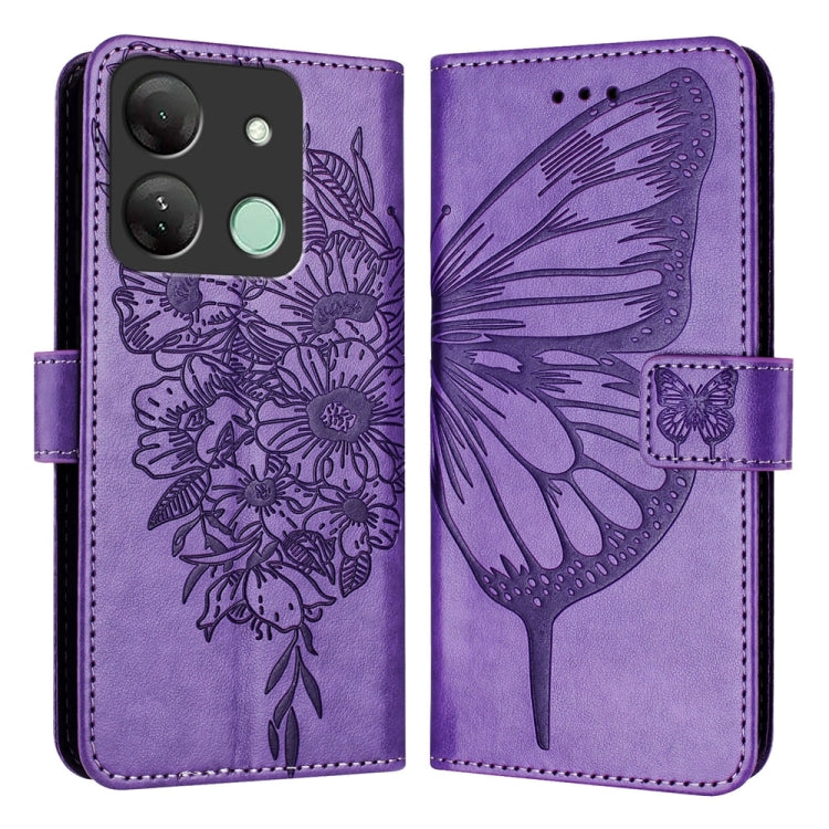 Embossed Butterfly Leather Phone Case, For Infinix Zero 30 4G, For Infinix Zero 30 5G, For Infinix Hot 30 5G, For Infinix Smart 7 India / 7 HD / 7 Plus, For Infinix Note 30 Pro / Note 30 5G, For Infinix Note 30i