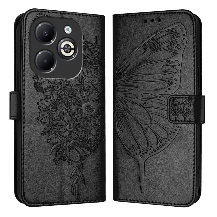 Embossed Butterfly Leather Phone Case, For Infinix GT 30 Pro, For Infinix Note 50s, For Infinix Hot 50 Pro+ 4G, For Infinix Smart 8 Plus / Smart 8 Pro, For Infinix GT 20 Pro, For Infinix Note 40 Pro 4G