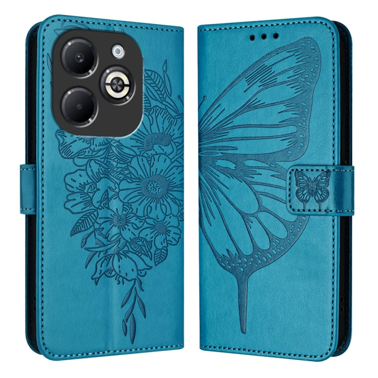 Embossed Butterfly Leather Phone Case, For Infinix GT 30 Pro, For Infinix Note 50s, For Infinix Hot 50 Pro+ 4G, For Infinix Smart 8 Plus / Smart 8 Pro, For Infinix GT 20 Pro, For Infinix Note 40 Pro 4G