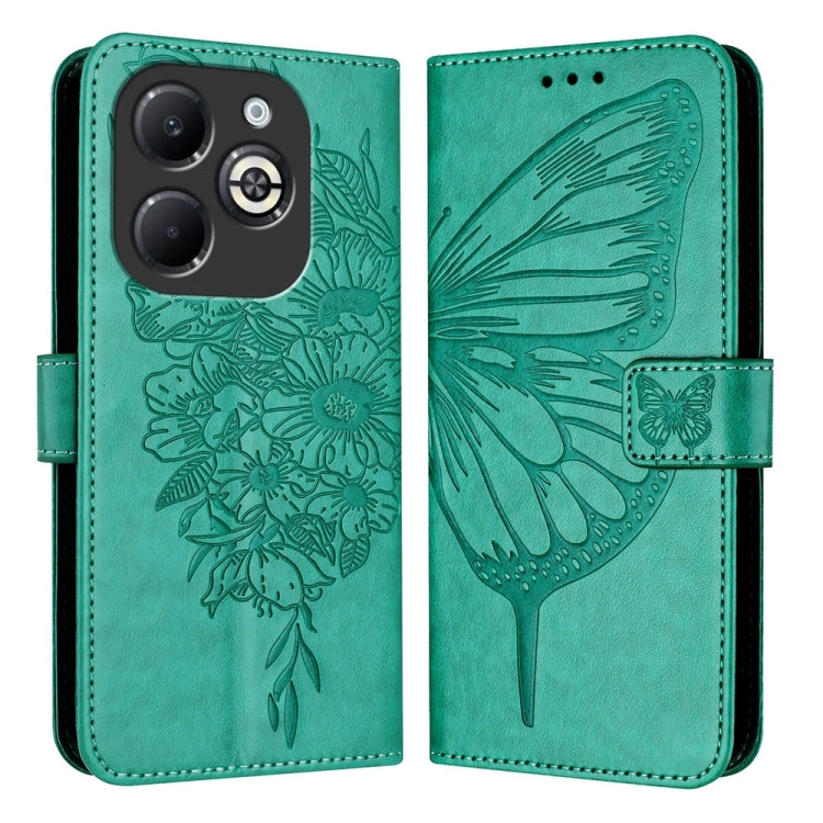 Embossed Butterfly Leather Phone Case, For Infinix GT 30 Pro, For Infinix Note 50s, For Infinix Hot 50 Pro+ 4G, For Infinix Smart 8 Plus / Smart 8 Pro, For Infinix GT 20 Pro, For Infinix Note 40 Pro 4G