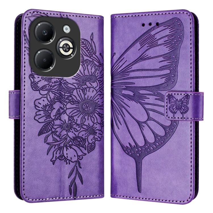 Embossed Butterfly Leather Phone Case, For Infinix GT 30 Pro, For Infinix Note 50s, For Infinix Hot 50 Pro+ 4G, For Infinix Smart 8 Plus / Smart 8 Pro, For Infinix GT 20 Pro, For Infinix Note 40 Pro 4G