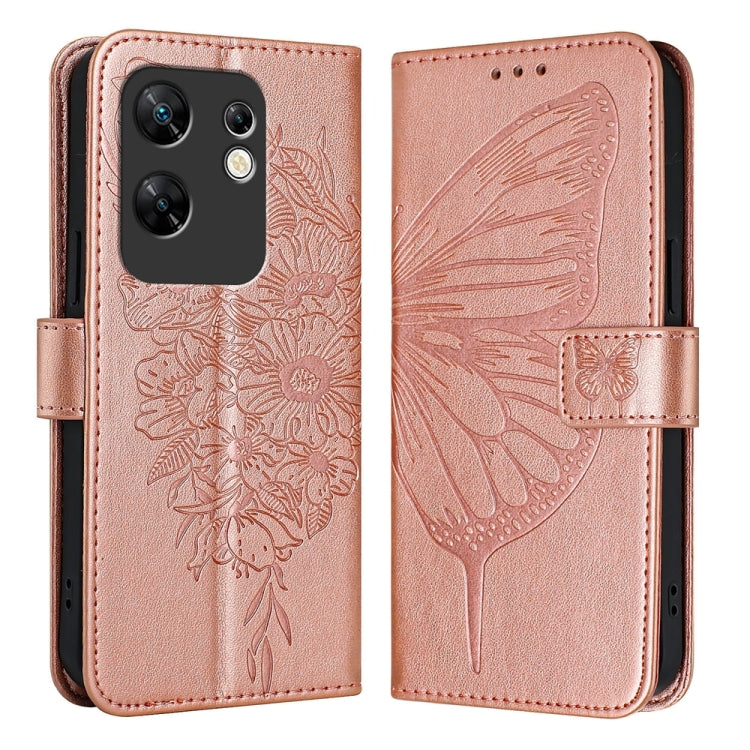 Embossed Butterfly Leather Phone Case, For Infinix Zero 30 4G, For Infinix Zero 30 5G, For Infinix Hot 30 5G, For Infinix Smart 7 India / 7 HD / 7 Plus, For Infinix Note 30 Pro / Note 30 5G, For Infinix Note 30i
