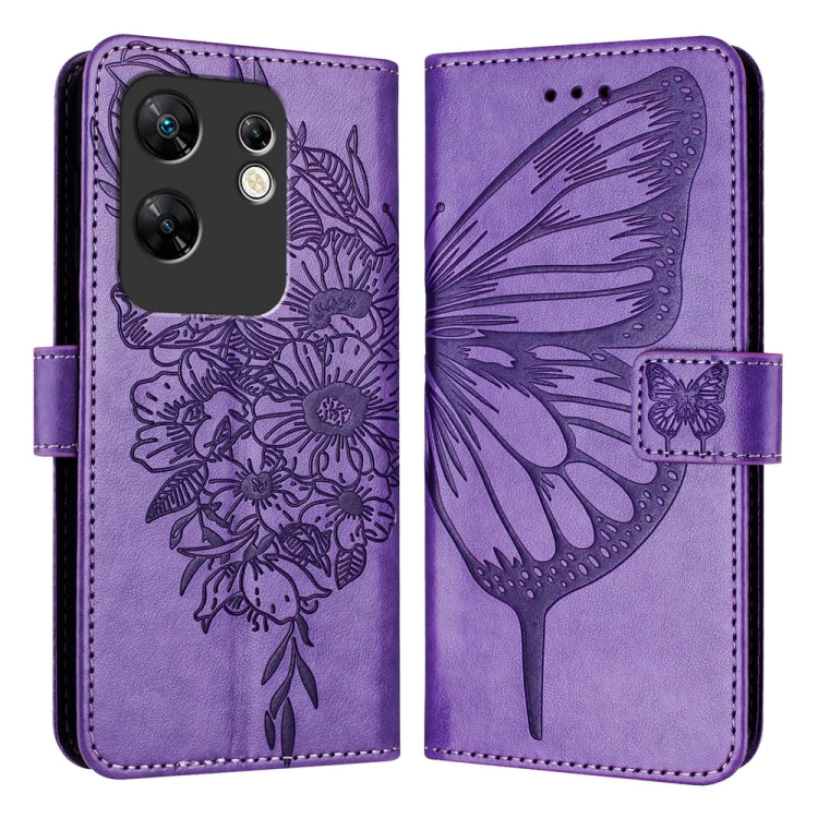 Embossed Butterfly Leather Phone Case, For Infinix Zero 30 4G, For Infinix Zero 30 5G, For Infinix Hot 30 5G, For Infinix Smart 7 India / 7 HD / 7 Plus, For Infinix Note 30 Pro / Note 30 5G, For Infinix Note 30i