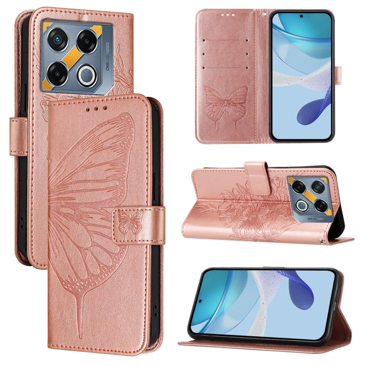 Embossed Butterfly Leather Phone Case, For Infinix GT 30 Pro, For Infinix Note 50s, For Infinix Hot 50 Pro+ 4G, For Infinix Smart 8 Plus / Smart 8 Pro, For Infinix GT 20 Pro, For Infinix Note 40 Pro 4G