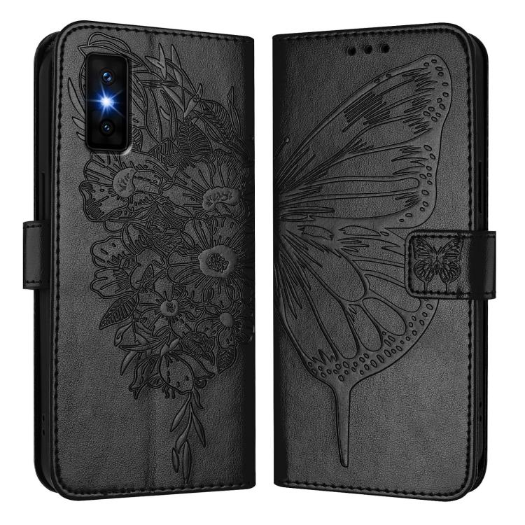 Embossed Butterfly Leather Phone Case, For Infinix GT 30 Pro, For Infinix Note 50s, For Infinix Hot 50 Pro+ 4G, For Infinix Smart 8 Plus / Smart 8 Pro, For Infinix GT 20 Pro, For Infinix Note 40 Pro 4G