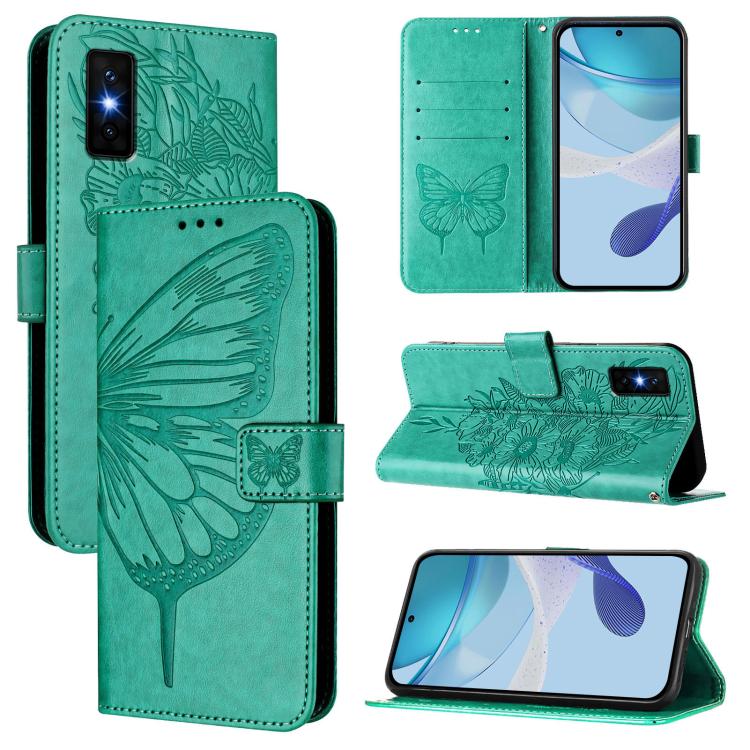 Embossed Butterfly Leather Phone Case, For Infinix GT 30 Pro, For Infinix Note 50s, For Infinix Hot 50 Pro+ 4G, For Infinix Smart 8 Plus / Smart 8 Pro, For Infinix GT 20 Pro, For Infinix Note 40 Pro 4G